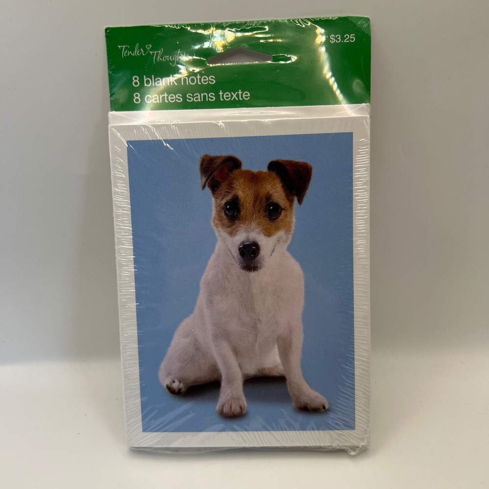 American Greetings Tender Thoughts Jack Russell Blank Note Cards New In Package